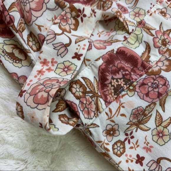 Cotton Pink & White Floral Print Maxi Wrap Dress | M - Picture 7 of 8